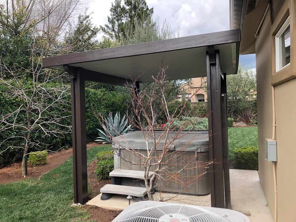 insulated freestanding hot tub patio cover